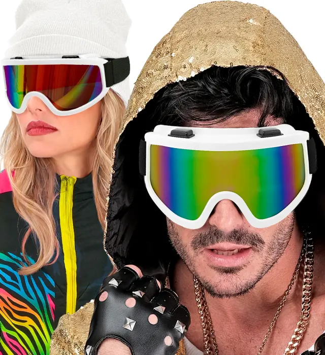 Αποκριάτικο Αξεσουάρ Γυαλιά Winter Party Λευκό (Widmann) (W-01734) 2