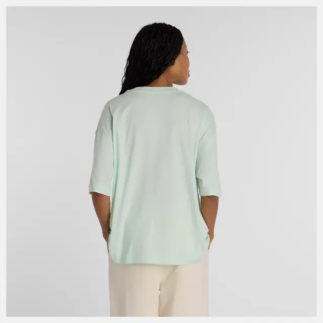 New Balance Visibly Loved Oversized T-Shirt (WT61M1JB-COJ) - Πράσινο 3