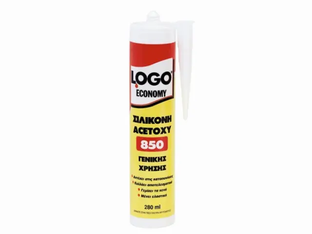 Logo Economy 850 Σιλικόνη Φύσιγγα Πιστολιού Διάφανη 280ml