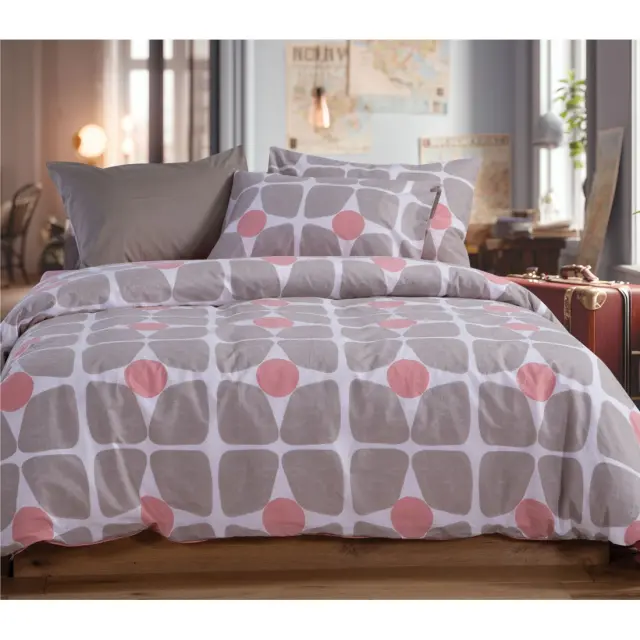 Σετ Σεντόνια Διπλά 4 Τεμαχίων Nef-Nef Casual Coreo Beige 200x270
