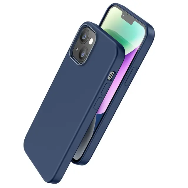 Θήκη Hoco Magnetic Series Liquid Silicone με MagSafe για Apple iPhone 15 Plus Μπλε