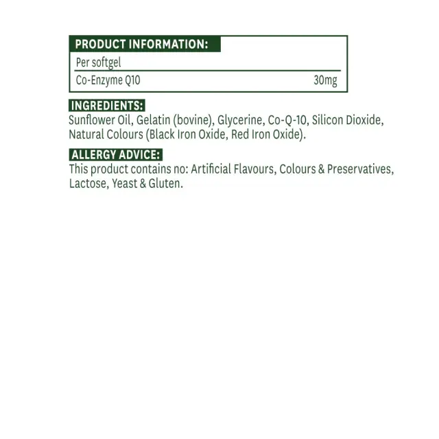 Natures Aid Co-Enzyme Q10 30 mg 2