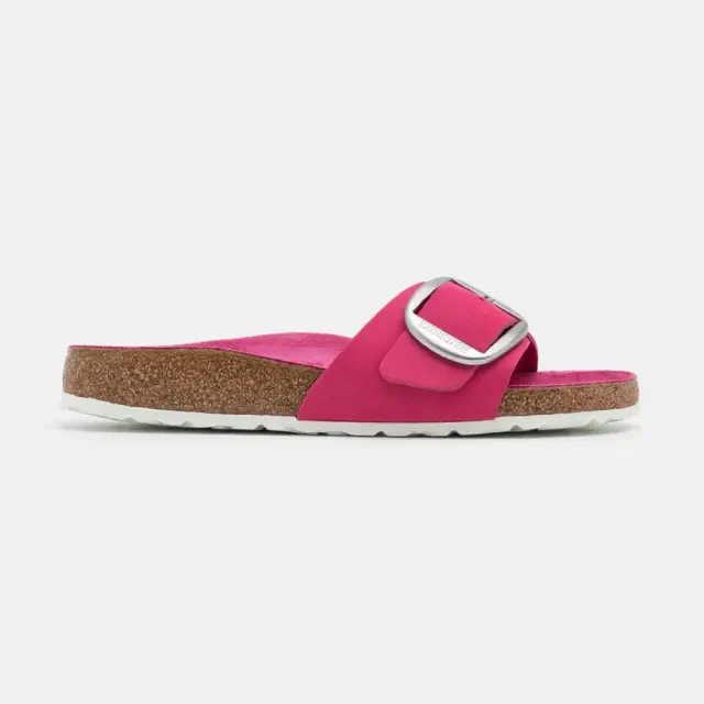 Birkenstock Πέδιλα Γυναικείο δέρμα Nubuck Ροζ BIR/MADRID BIG BUCKLE 1018723 FUCHSIA