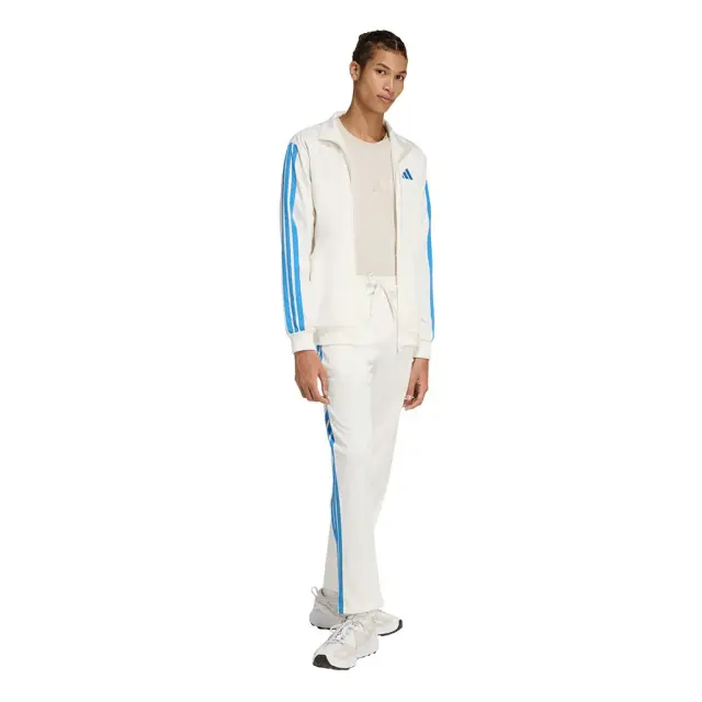 adidas Sportswear Men's 3Stripes Dayready Tricot Open Hem Pants Άσπρο - Μπλε KC1376 (adidas Sportswear) 3