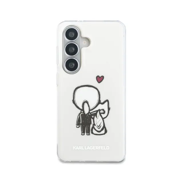 Karl Lagerfeld IML K&CH Back Logo Magnetic Case for Samsung Galaxy S26 Transparent 3