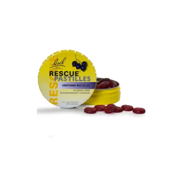 POWER HEALTH Bach Rescue Pastilles Παστίλιες με Ανθοϊάματα Rescue και Γεύση Φραγκοστάφυλο 50g