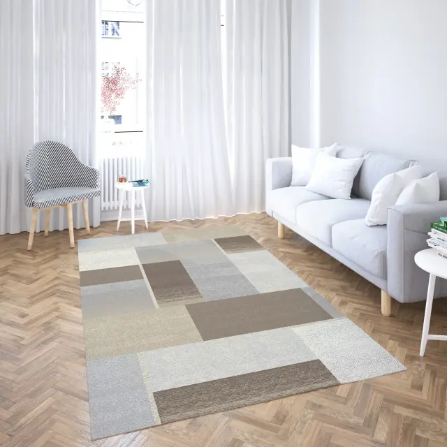 Χαλί 160x230 Premium Viopros Σάλεμ Μπεζ Πολυπροπυλένιο