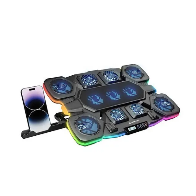 Rampage Laptop Cooling Pad Glacier 14 - 17” Black (GLACIERS50)
