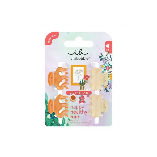 Invisibobble Clipstar Oasis Petit Citrus Κλάμερ Μαλλιών 4τμχ