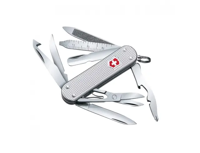 Ελβετικός Σουγιάς Victorinox Mini Champ Alox με 15 λειτουργίες και μήκος 5.8cm - Silver0.6381.26