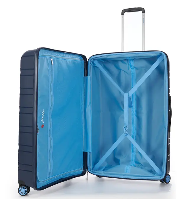 Βαλίτσα σκληρή Μεγάλη DIELLE 100/70 76x50x34/37 cm Μπλε 2