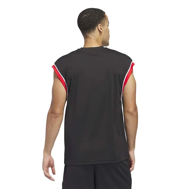 adidas Performance Men's Badge Of Sports Basketball All-World Tank Μαύρο - Κόκκινο JI7577 (adidas Performance) - XLarge 2
