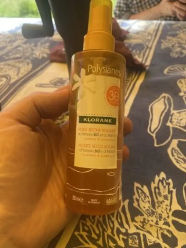 Klorane Polysianes SPF30 Αντηλιακό Ξηρό Λάδι Προσώπου/Σώματος με Μονόι για Λαμπερό Μαύρισμα, 200ml
