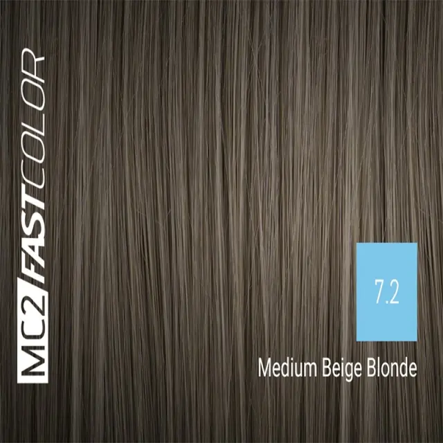 Sensus MC2 Fast Color 7.2 Medium Beige Blonde 100ml - (μόνιμη βαφή χωρίς αμμωνία για γρήγορη εφαρμογή) 2