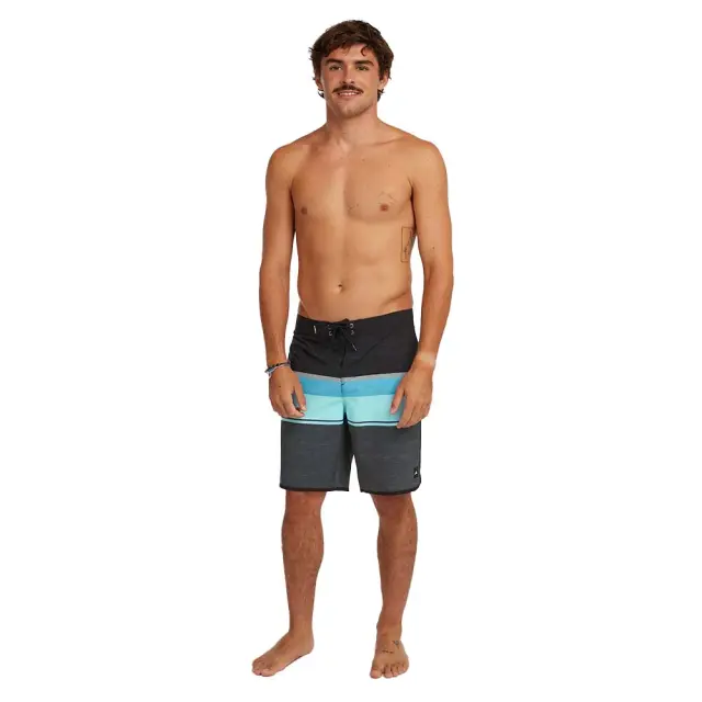 O'neill Men's Lennox Scallop 19inch Swim Shorts Μαύρο - Γαλάζιο 2800237-28013 (O'neill)