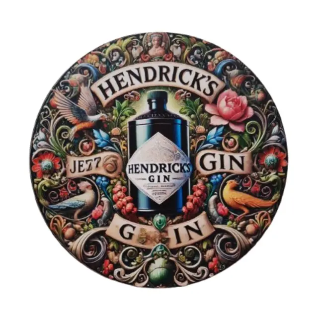 Μεταλλική Πινακίδα Στρογγυλή Hendricks 20cm