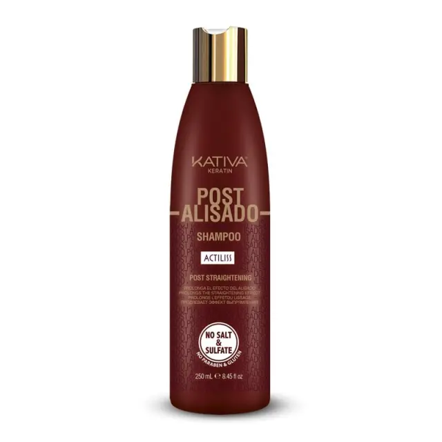 Kativa Keratin Post Alisado Shampoo 250ml - (σαμπουάν συντήρησης της ισιωτικής θεραπείας)