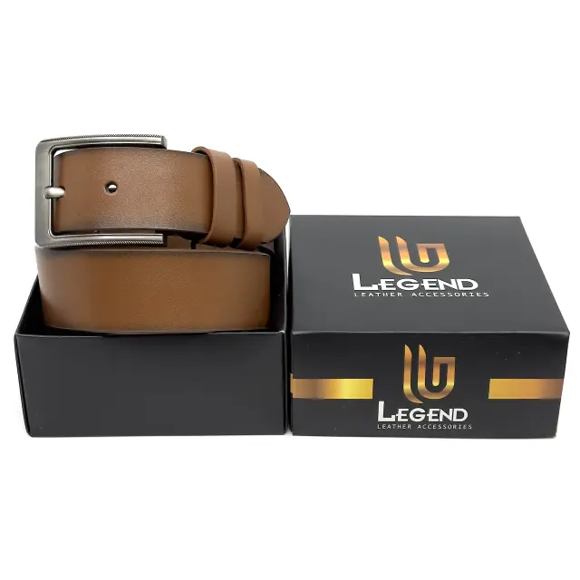 ΔΕΡΜΑΤΙΝΗ ΖΩΝΗ LEGEND ACCESSORIES 4CM ΧΡΩΜΑ CAMEL LGD-301/COGNAC 2