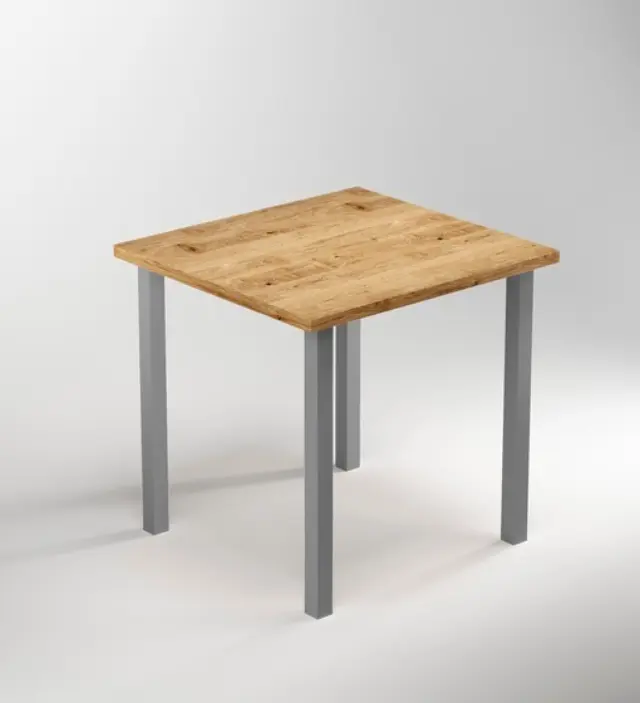 ΠΟΔΙ ΤΡΑΠΕΖΙΟΥ ΤΕΤΡΑΓΩΝΟ FINETTO ART.127 50Χ50Χ710ΜΜ Νίκελ Ματ 3