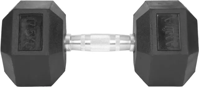 AMILA Αλτήρας Εξάγωνος Rubber Cover Class A - 17,5Kg (84542) 3
