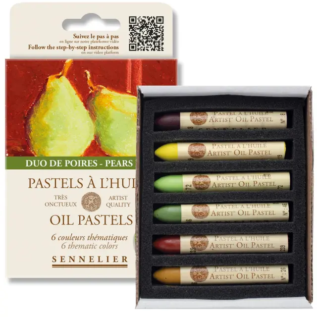Sennelier Λαδοπαστέλ Σετ 6τεμ Pears Duo Colors