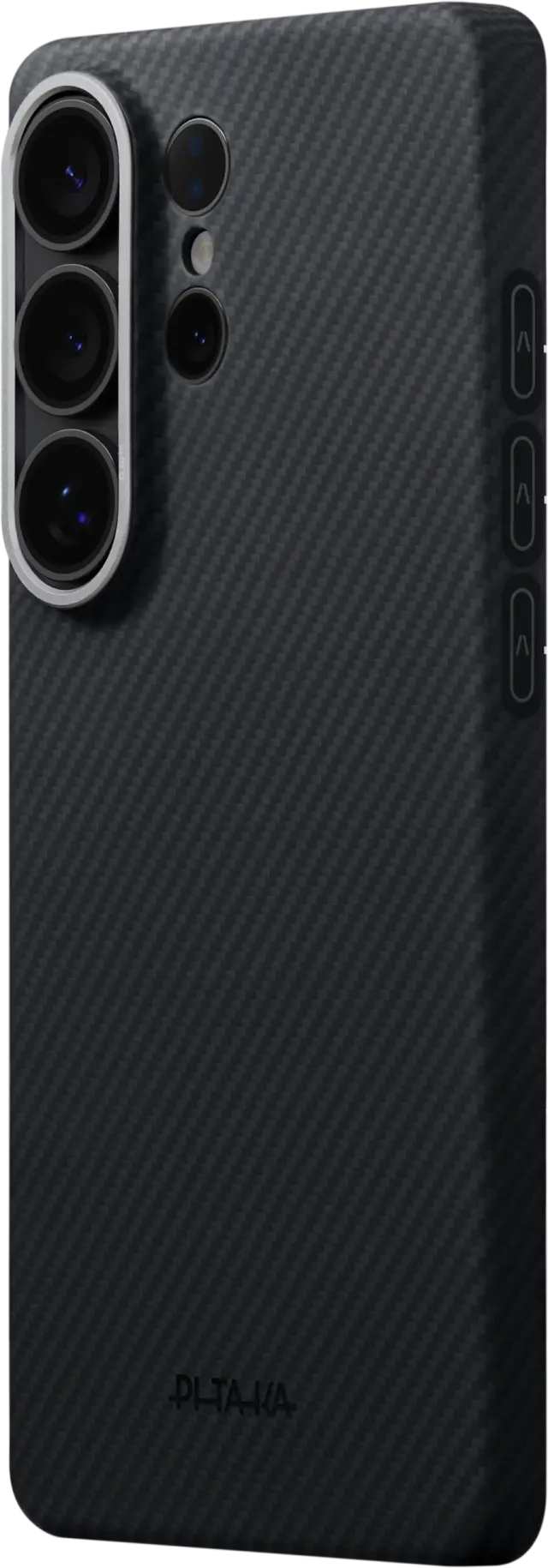 Pitaka Edge Case, Black/Grey Twill (Aaron Button) - Samsung Galaxy S26 Ultra 3