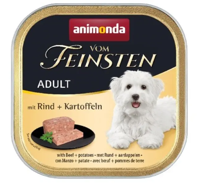 ANIMONDA Vom Feinsten Adult Beef and potatoes - wet dog food - 150g