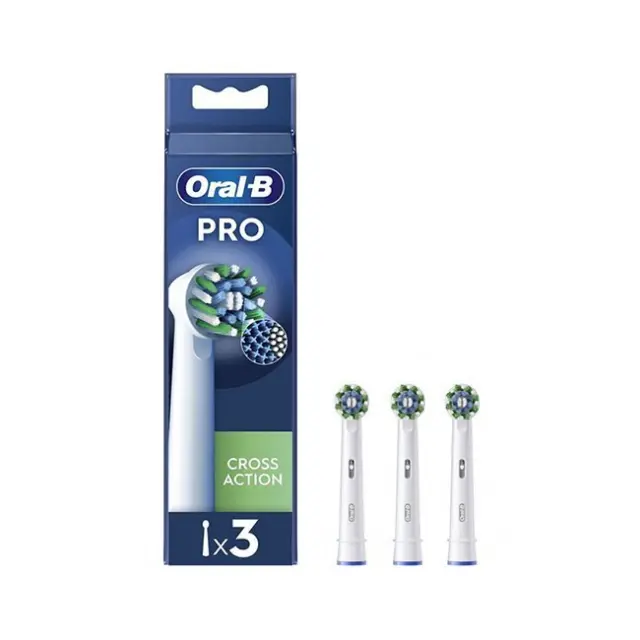Oral-B Cross Ανταλλακτικές Κεφάλες Ηλεκτρικής Οδοντόβουρτσας 3τμχ
