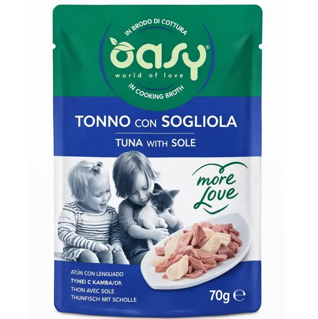 OASY More Love Tuna with sole - wet cat food - 70g