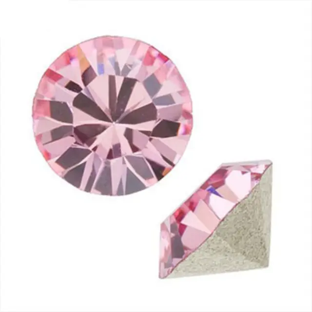 Swarovski 1088 Xirius Chaton Light Rose PP14 Ø2x1.25mm ~72τεμ