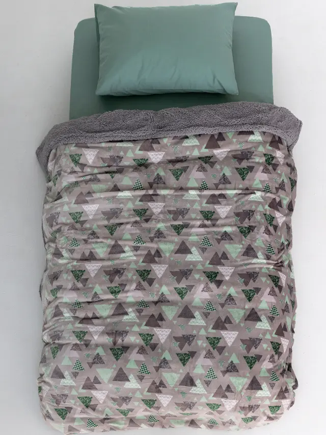 Κουβέρτα 160Χ220 Μονή Φωσφοριζέ Comforter Palamaiki Blake Grey 2
