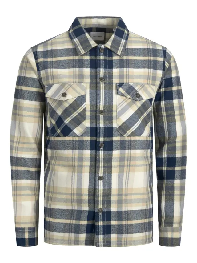JJEJAY OVERSHIRT L/S SN grey melange