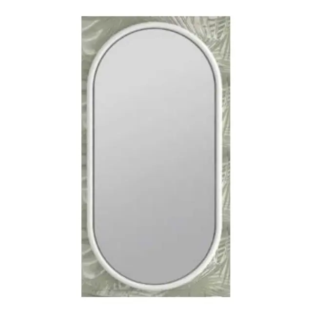 Ivy Oval Καθρέπτης Μπάνιου 50x100cm Λευκός