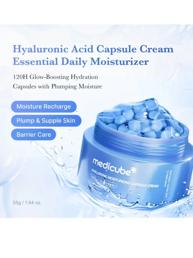 Medicube Hyaluronic Moisturizing Capsule Cream Ενυδατική Κρέμα Προσώπου με Υαλουρονικό Οξύ, 55gr 3