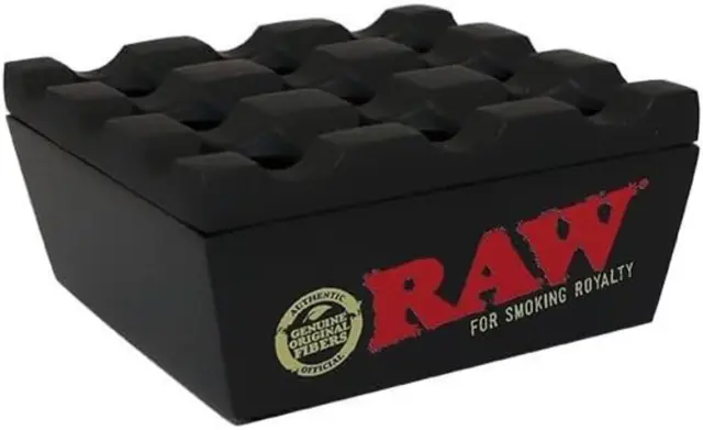 Raw Regal Μεταλλικό Τασάκι 8x8cm - Black 3