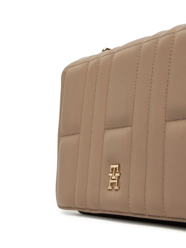Tommy Hilfiger Γυναικεία Τσάντα Feminine Convertible Crossover Μπεζ 3