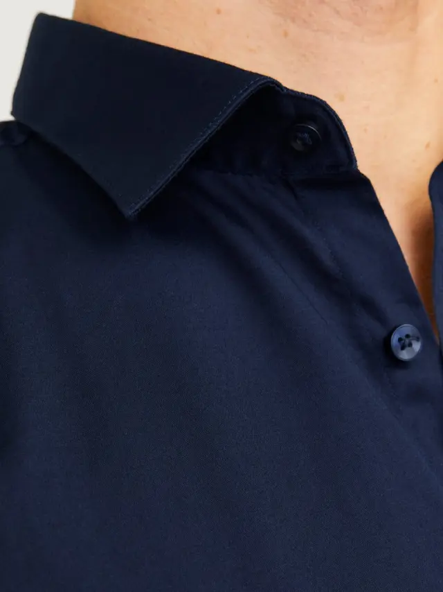 JPRBLAPARMA SHIRT L/S NOOS - Navy Blazer 3