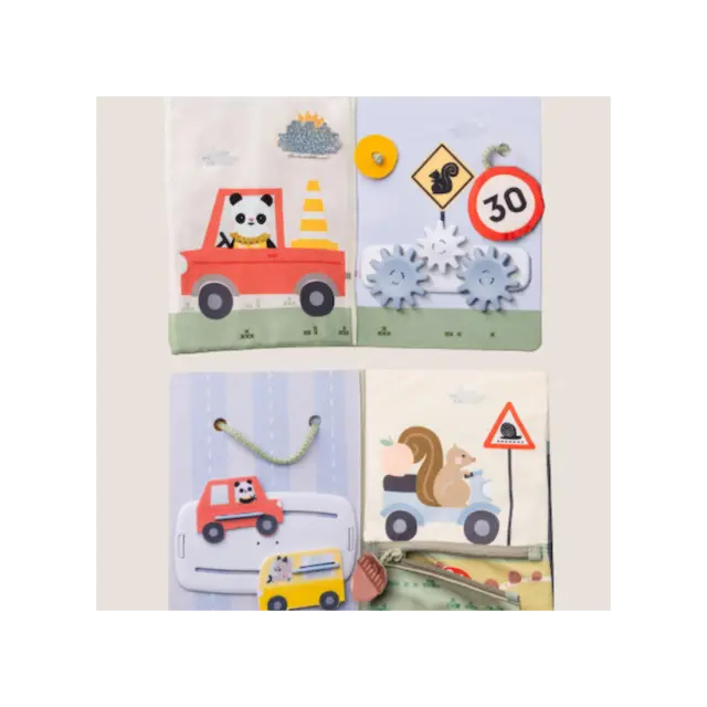 Κρεμαστό Παιχνίδι Δραστηριοτήτων Taf Toys Ride Time Busy Book Τ-13825 3