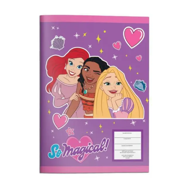 Diakakis Τετράδιο Καρφίτσα 17x25 40 φύλλων Disney Princess (000563531) 2