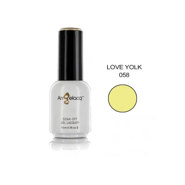 Ημιμόνιμο επαγγελματικό βερνίκι ANGELACQ 15ML - 0.5FL.OZ 058 Love Yolk