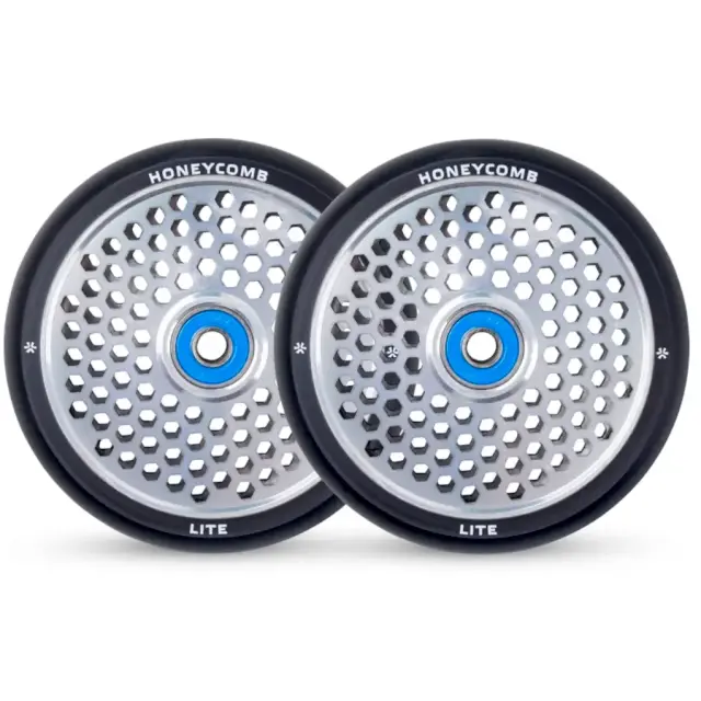 Union Honeycomb Lite Freestyle Scooter Wheel 110 - Black/Silver 2