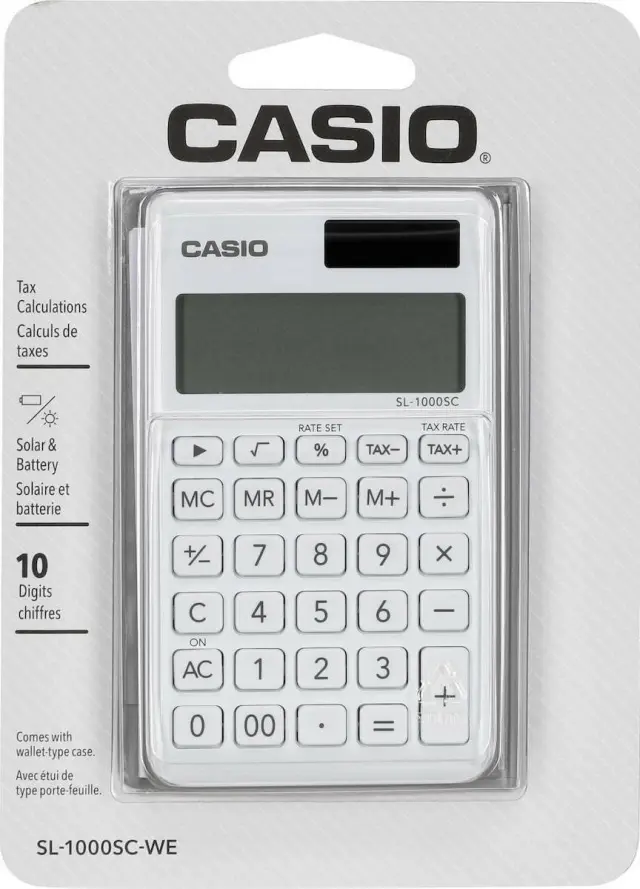 ΑΡΙΘΜΟΜΗΧΑΝΗ BASIC CASIO SL-1000SC-WE 2