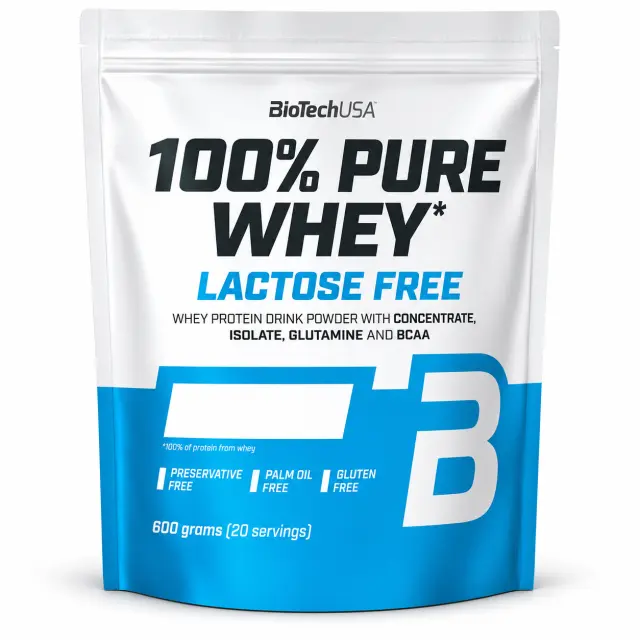 Biotech USA 100% Pure Whey Πρωτεΐνη Ορού Γάλακτος με Γεύση Φράουλα 900gr