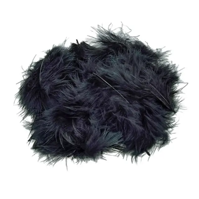 Φτερά Marabou Black- 10-12cm ~2g ~20τεμάχια