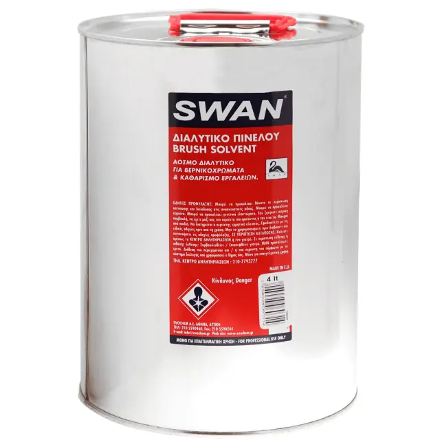 Swan Άοσμο Διαλυτικό White Spirit - 4Ltr