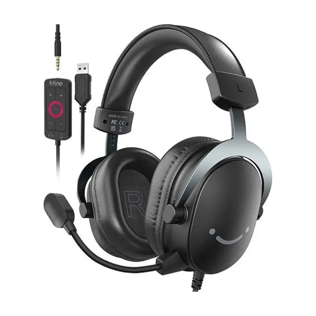 Fifine Gaming Headset H9 7.1 Black (H9)