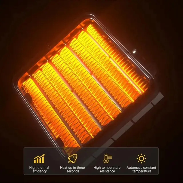 Ηλεκτρικό αερόθερμο πρίζας με τηλεχειριστήριο - 532156 - Black 3