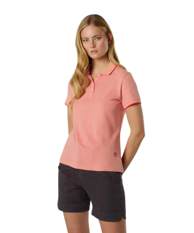 North Sails- Γυναικεία Κοντομάνικη Μπλούζα Polo Modal jersey 092308-000-0183 Κοραλλί 2