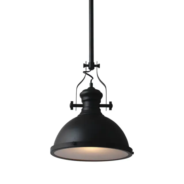 ΚΑΜΠΑΝΑ ΜΕΤΑΛΛΙΚΗ ΜΑΥΡΗ ΜΕ ΓΥΑΛΙ 1XE27 CRONUS / KS1300P311BK