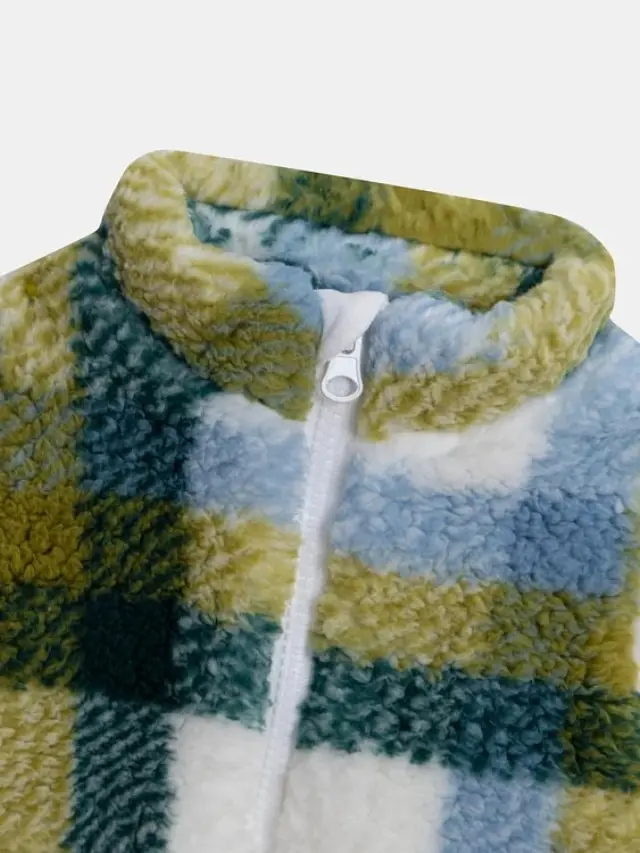 Βρεφική Ζακέτα για Αγόρια Cozy Plaid ΠΟΛΥΧΡΩΜΟ 2